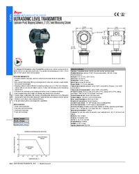 Thumbnail of document Data Sheet - ULT - Ultrasonic Level Transmitter